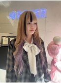 春カラーのエクステ
