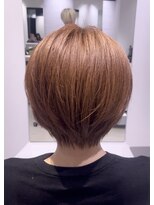 ステアケース ギンザセブン(stair:case ginza7)&nbsp;大人可愛い丸みショートボブ×ナチュラルブラウン