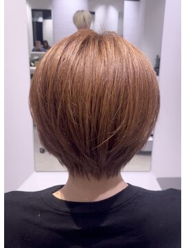 ステアケース ギンザセブン(stair:case ginza7) 大人可愛い丸みショートボブ×ナチュラルブラウン