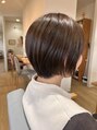 ブランチニコ(Branch nico)&nbsp;タイトのショートボブ。バランスも良く、お手入れが楽なのも◎