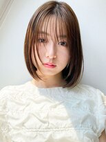 フラップ 豊橋(FLAP) ナチュラルな艶感 大人可愛いミニボブ