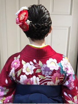ネオリーブ チッタ 阿佐ヶ谷店(Neolive citta) 卒業式・袴 着付け　人気フルアップ☆編み込みアップスタイル☆