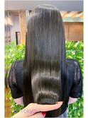 縮毛矯正で毛先までツヤ髪☆