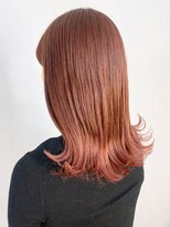 アイティー バイ アルバム 浦和店(IT by ALBUM)&nbsp;ピンクブラウン_グレージュカラーボブウルフ_ba402101