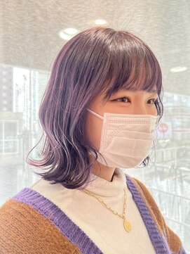 ヘアーアンドメイク ビス(HAIR&MAKE bis) 色落ちの可愛さ抜群◎ラベンダーカラー♪【多田　華歌】