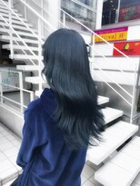 アソビ 表参道(ASOBI) ブリーチなし ネイビーブラック 透明感