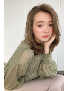 ユニックス モザイクモール港北店(UNIX) 【UNIX港北】小顔レイヤーロング#白髪ぼかし#20代30代40代