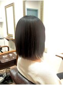 30代40代50代/切りっぱなしボブ/大人ボブ/月1髪質改善