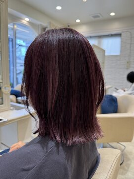 エイミーバイアフロートザガーデン 浦和店(amie by afloat the garden) 大人ベリーピンクでツヤ髪