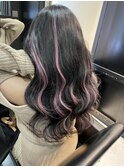 黒髪×ピンクメッシュ #しのだスペシャル