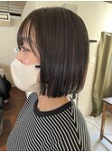 【ワンレンボブ】ミニボブオリーブベージュ