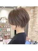 ショートボブ髪型30代40代50代前髪あり前髪なし面長丸顔【荒牧】
