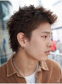 ベリーショートツイスパニュアンスパーマスパイキーショート