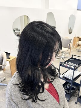 クローズ(cross-z) 韓国/レイヤーカット/ブルーブラック//東川口/浦和美園