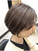 ナチュラルハイライト＆ショートボブ【イルミナカラー・西田辺】