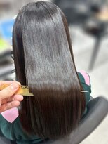 ハーシーバイアポロ 相模大野(HERSHE by apollo)&nbsp;x髪質改善/ホワイトグレージュ/レイヤーカット/チェリーブラウン