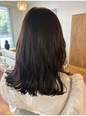 ダークグレージュ×柔らかミディアム