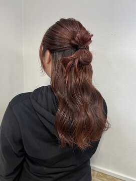 カミケン 黒岩店　kamiken・ 韓国風ハーフアップお団子ヘア【カミケン黒岩店/福島】