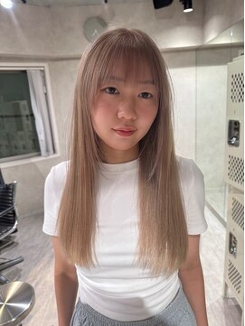 ハイプ(HYPE) ブリーチ/ダブルカラー/ホワイトミルクティーベージュ/ブロンド