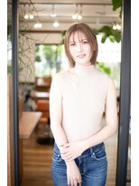 美容室 ウェル(Well)&nbsp;Wカラー＋カット「ミルクティーベージュ」