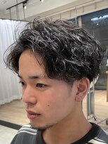 ビューブルー 亀戸錦糸町(VIEW BLUE)&nbsp;メンズアップバングショート/シャドウパーマ/スパイラルパーマ