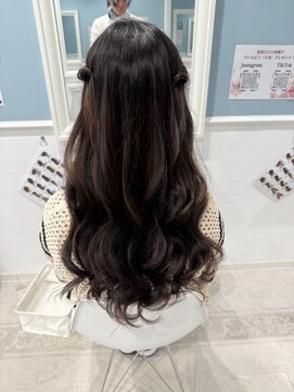 スピードヘアセット8番　ねじりハーフツイン