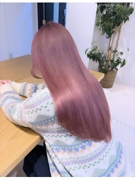 シェーン 仙台駅広瀬通店(schon) ライブ前に可愛さ仕込む。ブリーチ2回のピンクカラー