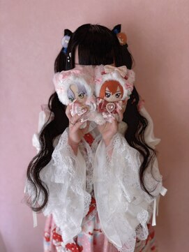 ヘアーセット モコロ(Hair Set MOCORO) 立体リボンツインテール