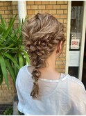 【池袋】結婚式 ヘアセット 編み込み　ふわふわ　アレンジ