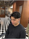 波巻きツイストスパイラルリバースセンターパートニュアンスパR