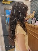 コテ巻き風パーマ/ミディアムレイヤー/韓国巻き風/顔周りカット