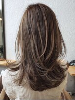 ハーツ 青山表参道店(Heart's) 白髪ぼかし脱白髪染め似合わせレイヤーカット40代50代60代
