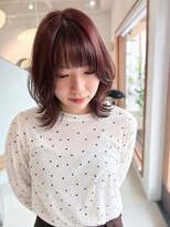 ルトワフクロマチ(Lutowa Fukuromachi)&nbsp;くびれミディ×シースルーバング×ブラウン/袋町/本通