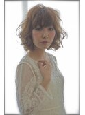 斜めバングふわくしゅニュアンス