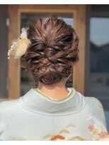 ヘアクリエイト フライ(hair create FLY)&nbsp;三つ編みくるりんぱアレンジ