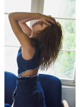 ミエル ヘア 新宿(miel hair) 〈mielhair新宿〉かきあげ 無造作 セミディ ハイライト