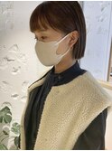 【三ツ井純】コンパクトタイトなミニボブ あごラインストレート
