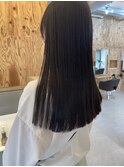 切りっぱなしストレートロング 薬院/天神
