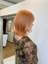 アンククロス 青山店(ANKH CROSS)&nbsp;【Mizuki】ペールオレンジ×ボブ