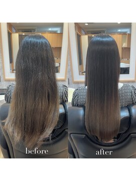 リアン 四条大宮店(Lien) 縮毛矯正+髪質改善トリートメント+カット（リタッチ可）