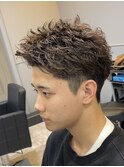 新潟ツイストスパイラル　新潟メンズパーマ　マッシュパーマ