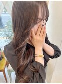透明感アッシュグレージュ
