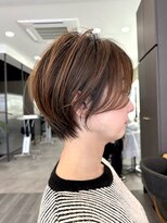 ビューエヒメ(VIEW EHIME)&nbsp;小顔カットショートボブ大人可愛いアッシュオリーブ20代30代40代