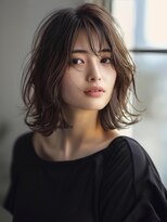 アルトリスト(Altruist Aging×HAIR&SPA)&nbsp;★ダークアッシュ大人ガーリーボブ着物ミディアムレイヤーカット