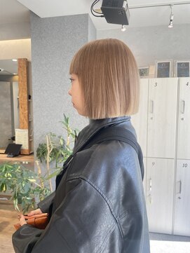 ブロッサム 東中野店 ことりベージュミルクティーベージュシースルーカラー大人可愛い