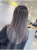バレイヤージュ/シルバーカラー/シルバーバレイヤージュ