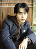 コンマヘア/刈り上げ/ツーブロック/黒髪/マッシュ/元町