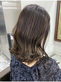 アッシュベージュ/くびれカール/30代40代50代