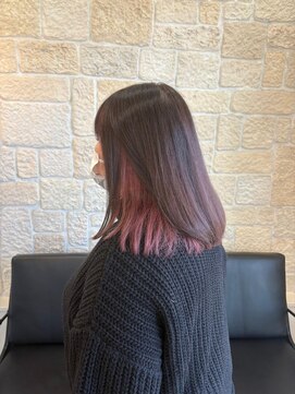 ヴァン カウンシル 川口店(VAN COUNCIL) 魅了される　うる艶インナーカラー　Wカラーセミロング＃1