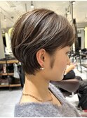 【LA'BO三浦】グレージュくびれショート
